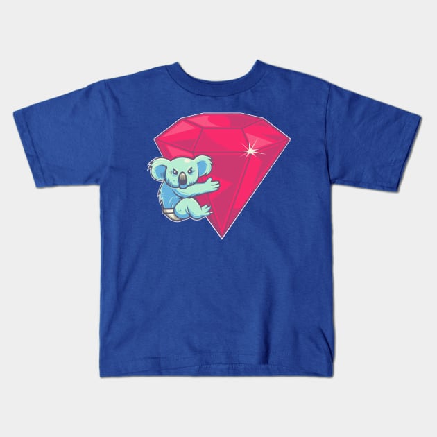 Koala Bear Underwear Kids T-Shirt by strangethingsa